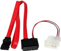 StarTech.com SATA Slimline kabel met Molex stekker - S-ATA all-in-one aansluitkabel - 1 x Slimline SATA 1 x LP4 1 x SATA - 50 cm - thumbnail