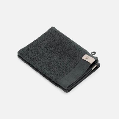 Walra Soft Cotton Washandje 16x21 cm 550 gram Antracite - 2 stuks