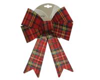 Strik polyester Schotse ruit L22cm - thumbnail