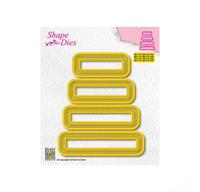 Nellie's Choice • shape dies tags afgerond 8st. - thumbnail