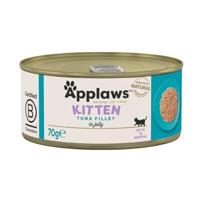 APPLAWS Kitten Tuna fillet in jelly - nat kattenvoer - 70g - thumbnail