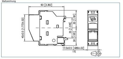 Metz Connect 130B117003-E Netwerkdoos DIN-rails CAT 6A Grijs-wit (RAL 7035) Metz Connect 130B117003-E Netwerkdoos DIN-rails CAT 6A Grijs-wit (RAL 7035)