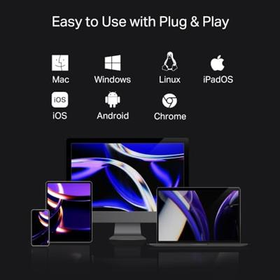 TP-Link UH7021C USB C-hub, PD100W, 4K 60Hz HDMI, 1×USB C, 2× USB A, SD- en microSD-kaarten tot 200 MB/s, plug and play, compatibel met MacOS, Windows, Linux, iPad OS, iOS, Android