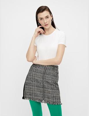 Dames ondershirt korte mouw - T-shirt vrouwen katoen - Slim fit aansluitend