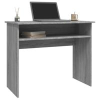 Bureau 90x50x74 cm bewerkt hout grijs sonoma eikenkleurig - thumbnail