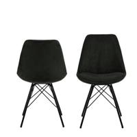 Bendt Eetkamerstoel 'Liva' Rib, kleur Donkergroen - thumbnail