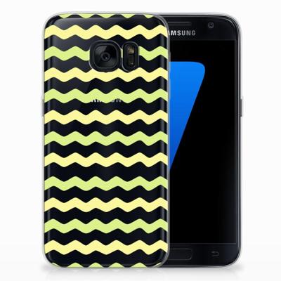 Samsung Galaxy S7 | TPU bumper | Waves Yellow Samsung Galaxy S7 | TPU bumper | Waves Yellow