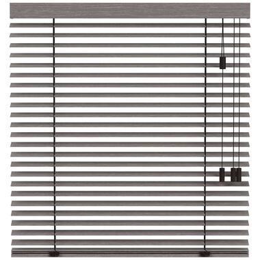 Fenstr houten jaloezie Oslo 50mm - bruingrijs (20971) - Leen Bakker