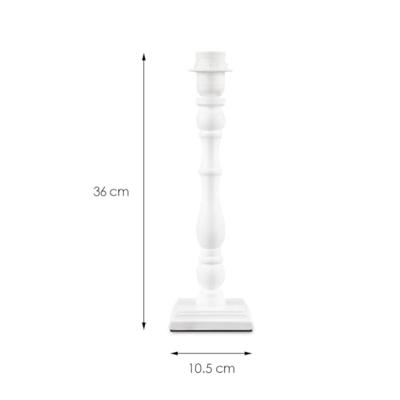 Home sweet home tafellamp Woodi ↕ 38 cm - wit