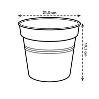 Elho Green Basics Kweekpot Zwart Ø21cm - thumbnail
