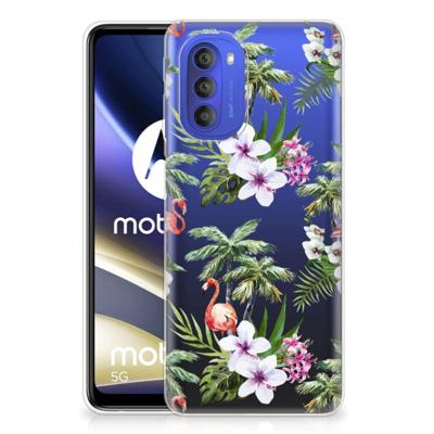 Motorola Moto G51 5G | TPU Hoesje | Flamingo Palms