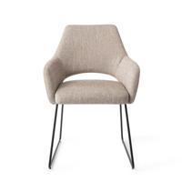 Jesper Home Eetkamerstoel 'Yanai' Slide Black, kleur Biscuit Beach - thumbnail