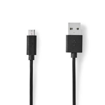 Nedis CCGL60500BK30 Usb-kabel Usb 2.0 Usb-a Male Usb Micro-b Male 10 W 480 Mbps Vernikkeld 3.00 M Rond Pvc Zwart Label Nedis CCGL60500BK30 Usb-kabel Usb 2.0 Usb-a Male Usb Micro-b Male 10 W 480 Mbps Vernikkeld 3.00 M Rond Pvc Zwart Label