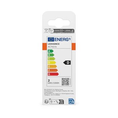 OSRAM HOMELIGHTING 4099854466885 LED-lamp Energielabel D (A - G) E27 1.8 W Warmwit (Ø x h) 35.00 mm x 35.00 mm 1 stuk(s) OSRAM HOMELIGHTING 4099854466885 LED-lamp Energielabel D (A - G) E27 1.8 W Warmwit (Ø x h) 35.00 mm x 35.00 mm 1 stuk(s)