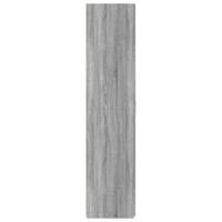 Hoge kast 70x42,5x185 cm bewerkt hout grijs sonoma eikenkleurig - thumbnail