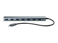 Monoprice 7-poorts USB-C-hub - aluminium, supersnelheidsoverdrachtssnelheden, compatibel met Apple MacBook, Google Chromebook en meer - thumbnail