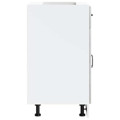 Keuken onderkast Kalmar bewerkt hout grijs sonoma eiken