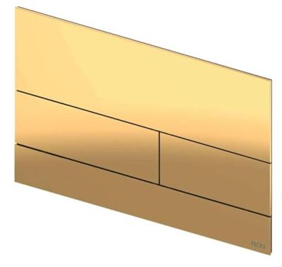 Bedieningsplaat Toilet TECE Square II Gepolijst Goud TECE