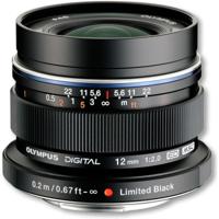 Olympus M.Zuiko Digital ED 12mm f/2 zwart - thumbnail