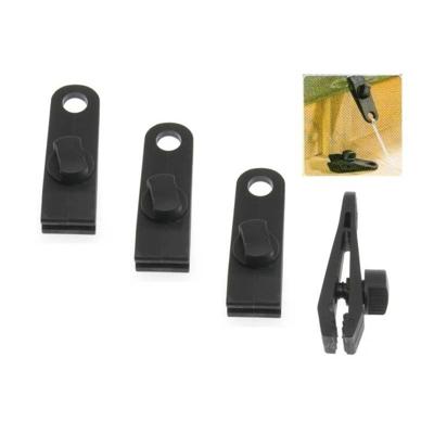 Awning and tarpaulin clamps set Bensontools Clip Zwart 4 Stuks Ø 0,27 x 8 x 3 cm