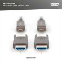 Digitus AK-330127-100-S HDMI-kabel HDMI Aansluitkabel HDMI-A-stekker 10 m Zwart 4K UHD, Afgeschermd (drievoudig), Flexibel, Afscherming totaal, Afgeschermd, - thumbnail