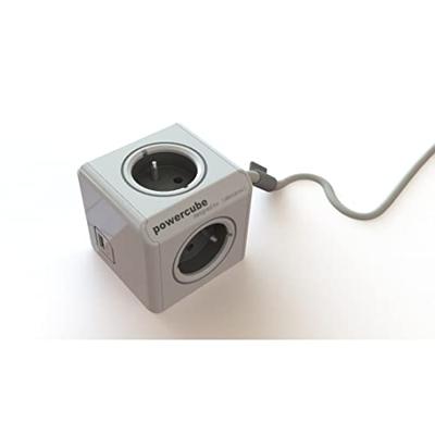 Allocacoc PowerCube Extended, stekkerdoos met USB - thumbnail