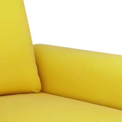 3-delige Loungeset met kussens fluweel geel - thumbnail