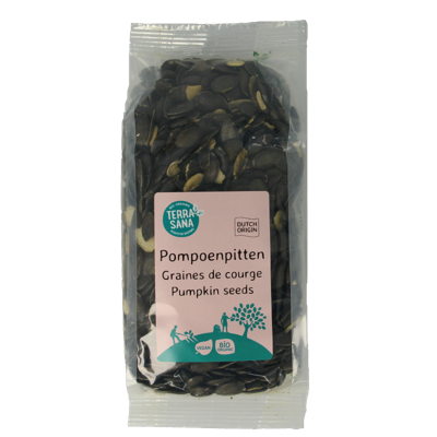 TerraSana Pompoenpitten bio 250 Gram TerraSana Pompoenpitten bio 250 Gram