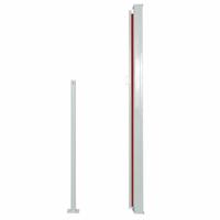 Windscherm uittrekbaar 160x500 cm rood - thumbnail