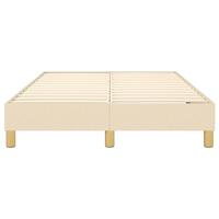 Boxspringframe stof crmekleurig 120x200 cm - thumbnail
