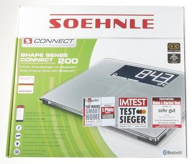 Soehnle 63873 shape sense connect 200 digitale personenweegschaal zilver - thumbnail
