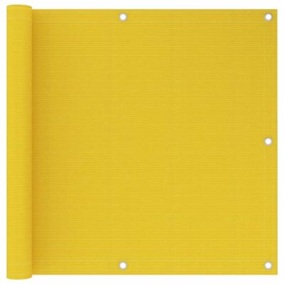 VidaXL Balkonscherm 90x600 cm hdpe geel