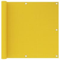 VidaXL Balkonscherm 90x600 cm hdpe geel - thumbnail