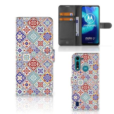 Motorola G8 Power Lite | Bookcase | Tiles Color