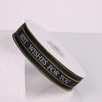 Engelse brief gekleurde bedrukte linten Phnom Penh Gift boeket linten Bowknot bloemen verpakking Ribands grootte: 2.5 cm * 45 m willekeurige kleur D - thumbnail