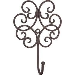 Clayre & Eef Wandhaak 13x5x19 cm Bruin Ijzer Kapstok