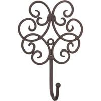 Clayre & Eef Wandhaak 13x5x19 cm Bruin Ijzer Kapstok - thumbnail