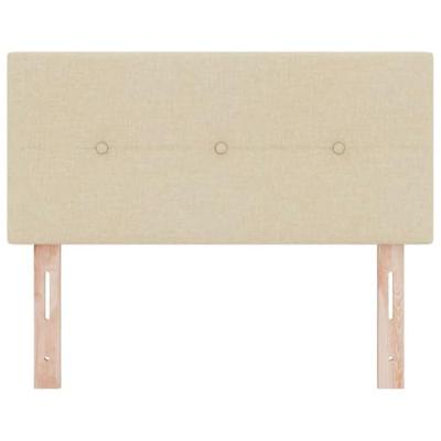 LED-hoofdbord met LED -striplichten Crème 90 cm Stof