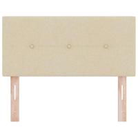 LED-hoofdbord met LED -striplichten Crème 90 cm Stof - thumbnail