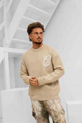 Croyez Fluffy Essence Knit Sweater Heren Beige - Maat XS - Kleur: Beige | Soccerfanshop