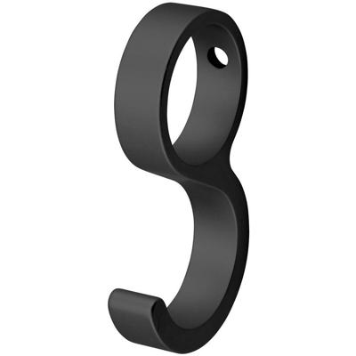 Schuifhaak d= 19mm mat zwart