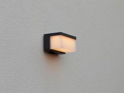 Buitenlamp hybride zon zwart Zelna solar + 220 v gevelverlichting grijs LED warm wit 19 cm - thumbnail