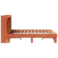 Bedframe zonder matras massief grenenhout wasbruin 150x200 cm - thumbnail