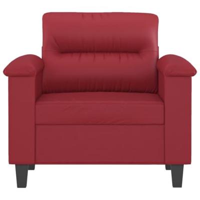 Fauteuil 60 cm kunstleer wijnrood
