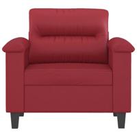 Fauteuil 60 cm kunstleer wijnrood - thumbnail