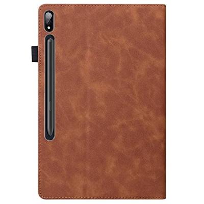 Luxe stand flip sleepcover hoes - Samsung Galaxy Tab S7 / S8 - Bruin