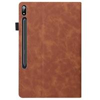 Luxe stand flip sleepcover hoes - Samsung Galaxy Tab S7 / S8 - Bruin - thumbnail