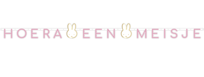 Letterslinger Nijntje 'Hoera Een Meisje' (3m)