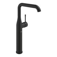 Grohe Essence New 1-gats wastafelkraan xl-size m. gladde body voorsprong 17.9cm phantom black 24170kf1 - thumbnail