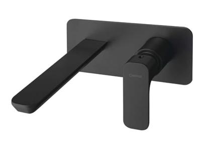Wastafelmengkraan Inbouw Sapho Spy 1-hendel Uitloop Recht 19 cm Mat Zwart
